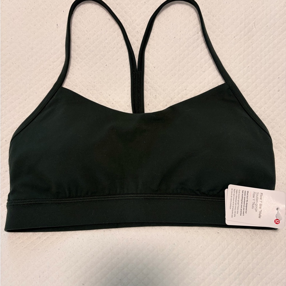 Lululemon Flow Y Bra Nulu (NWT) - forest green